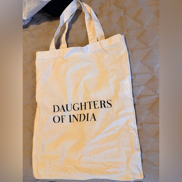 Daughters of India Reusable Linen Tote Bag - Picture 1 of 2